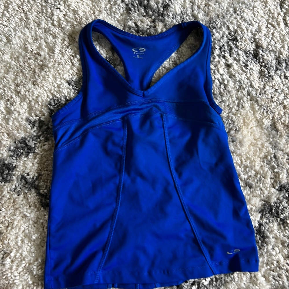 Blue champion tank top
